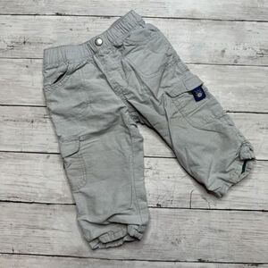 Gymboree lined bottoms gray 12-18 mo